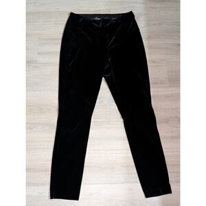 White House Black Market The Legging Womens Black Velour Slimming Leggings M
